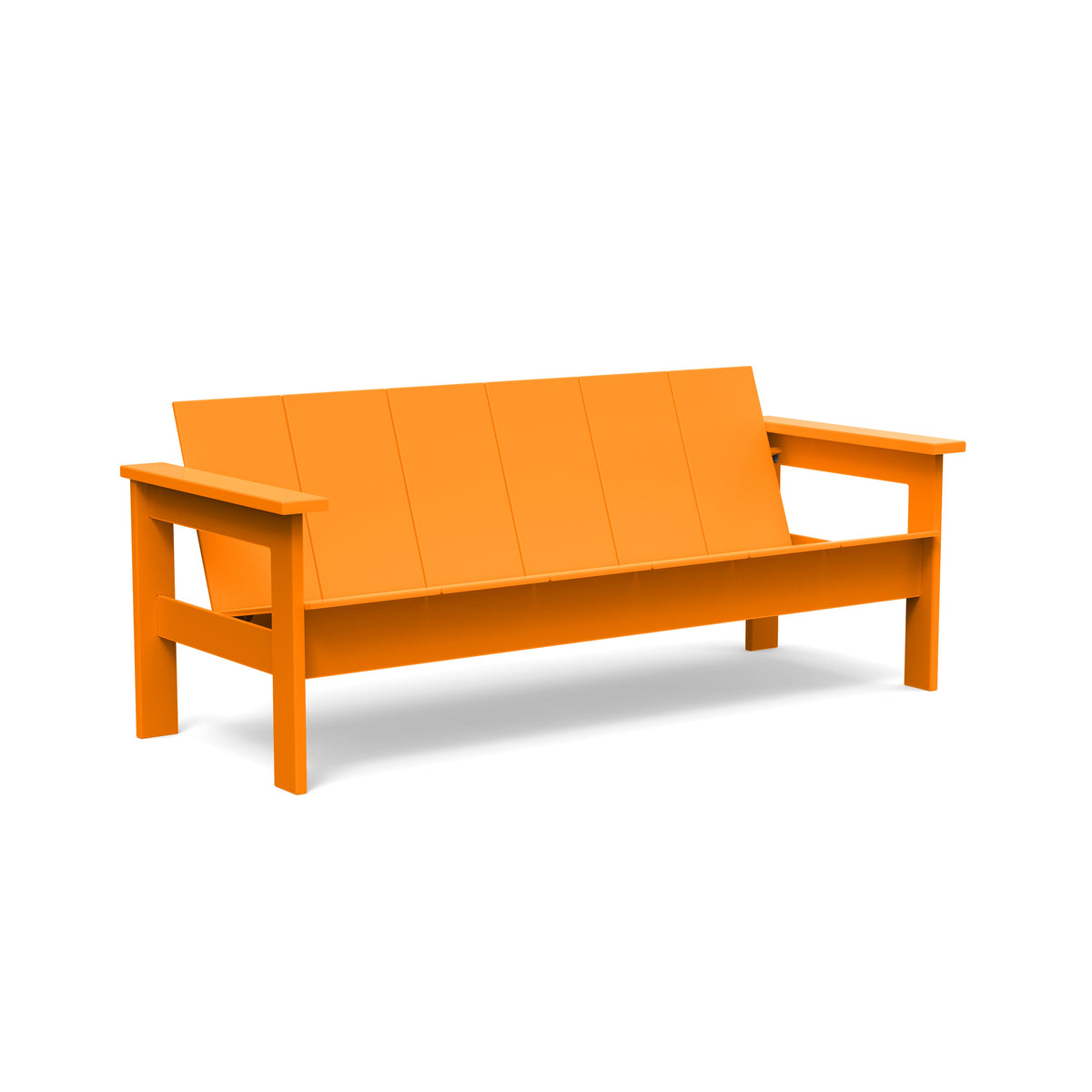 sunset orange hennepin sofa