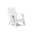 studio curved adirondack bench in white