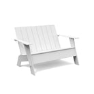 studio tall adirondack bench in white