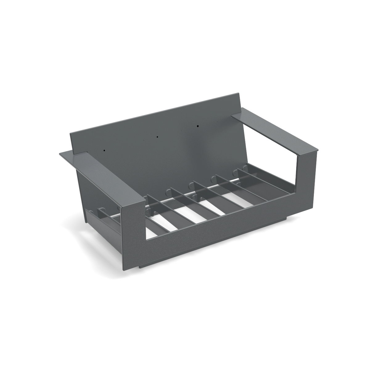 nisswa loveseat frame in black without cushion