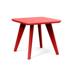 apple red studio shot of square satellite end table 18 inch