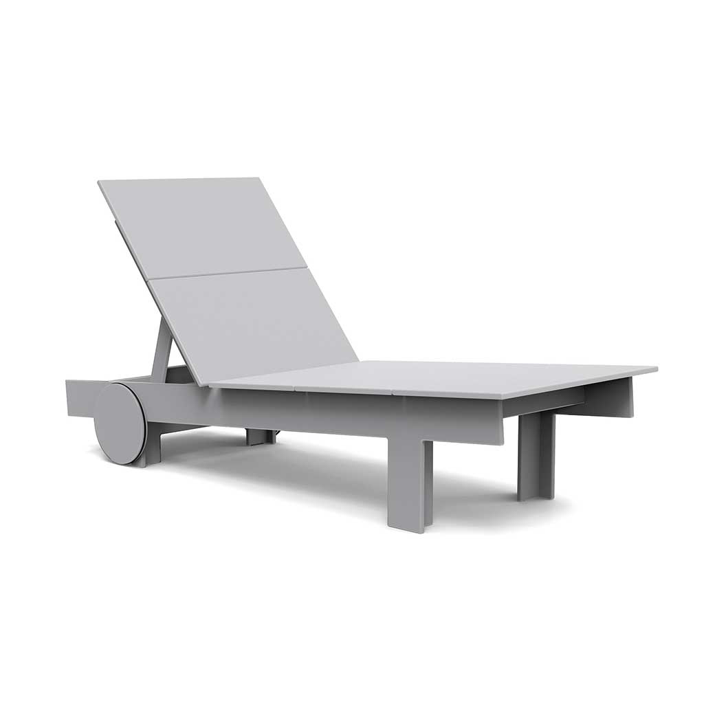 studio image of a driftwood tall chaise.