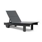 studio image of a charcoal tall chaise.